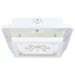 Canopy Nuvo 65-635 Square LED - Wide Beam Angle Canopy Light - 3K/4K/5K CCT Selectable - 60W/75W/90W Wattage Selectable - White Finish Nuvo