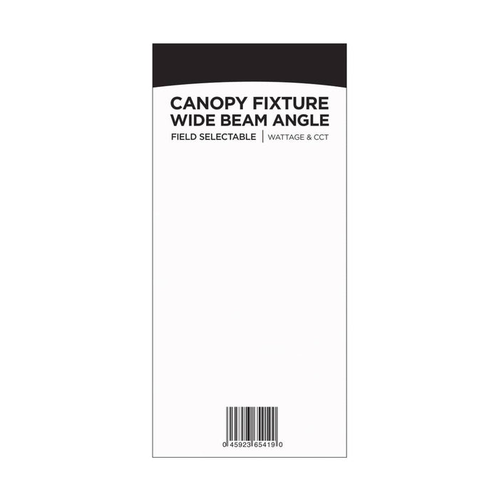 Canopy Nuvo 65-636 Square LED - Wide Beam Angle Canopy Light - 3K/4K/5K CCT Selectable - 20W/30W/45W Wattage Selectable - Bronze Finish Nuvo