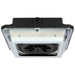 Canopy Nuvo 65-637 Square LED - Wide Beam Angle Canopy Light - 3K/4K/5K CCT Selectable - 60W/75W/90W Wattage Selectable - Bronze Finish Nuvo