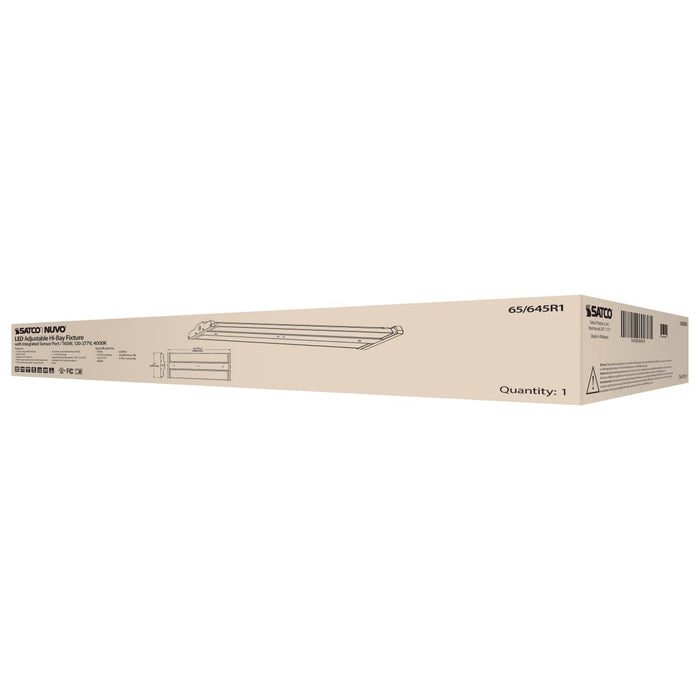 Linear Hi-Bay Nuvo 65-645R1 LED Adjustable High bay - 165 Watt - 4000K - Integrated Sensor Port - 120-277 Volt - White Finish Nuvo
