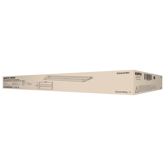 Linear Hi-Bay Nuvo 65-647R1 LED Adjustable High bay - 220 Watt - 4000K - Integrated Sensor Port - 120-277 Volt - White Finish Nuvo