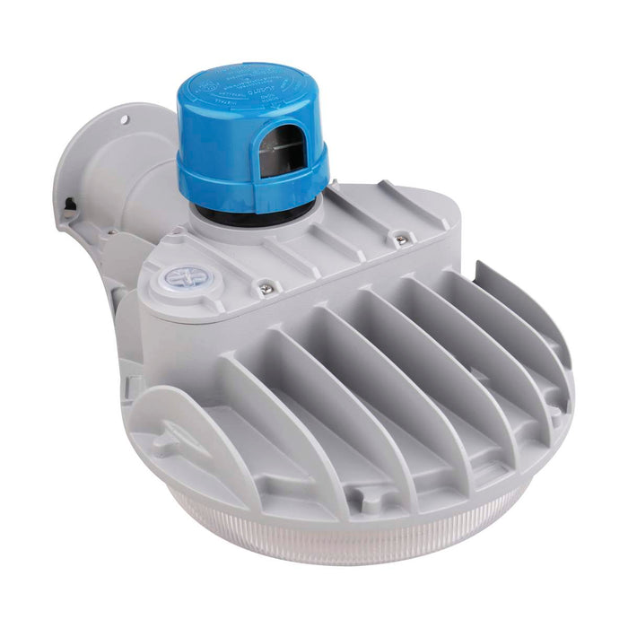 Area Light Nuvo 65-683 60 Watt LED Area Light with Photocell - CCT Selectable and Dimmable - Gray Finish - 120-277 Volts - Ultra Bright Lumens Nuvo