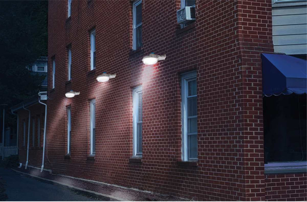 Area Light Nuvo 65-683 60 Watt LED Area Light with Photocell - CCT Selectable and Dimmable - Gray Finish - 120-277 Volts - Ultra Bright Lumens Nuvo