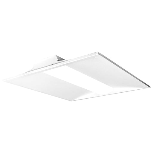 Troffer Nuvo 65-690 2X2 Single Basket LED Troffer Fixture - Wattage Selectable - CCT Selectable - Lumens Selectable - 100-277V - White Finish Nuvo