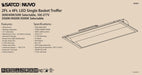 Troffer Nuvo 65-691 2X4 Single Basket LED Troffer Fixture - Wattage Selectable - CCT Selectable - Lumens Selectable - 100-277V - White Finish Nuvo