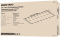 Troffer Nuvo 65-691 2X4 Single Basket LED Troffer Fixture - Wattage Selectable - CCT Selectable - Lumens Selectable - 100-277V - White Finish Nuvo