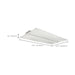 Troffer Nuvo 65-691 2X4 Single Basket LED Troffer Fixture - Wattage Selectable - CCT Selectable - Lumens Selectable - 100-277V - White Finish Nuvo