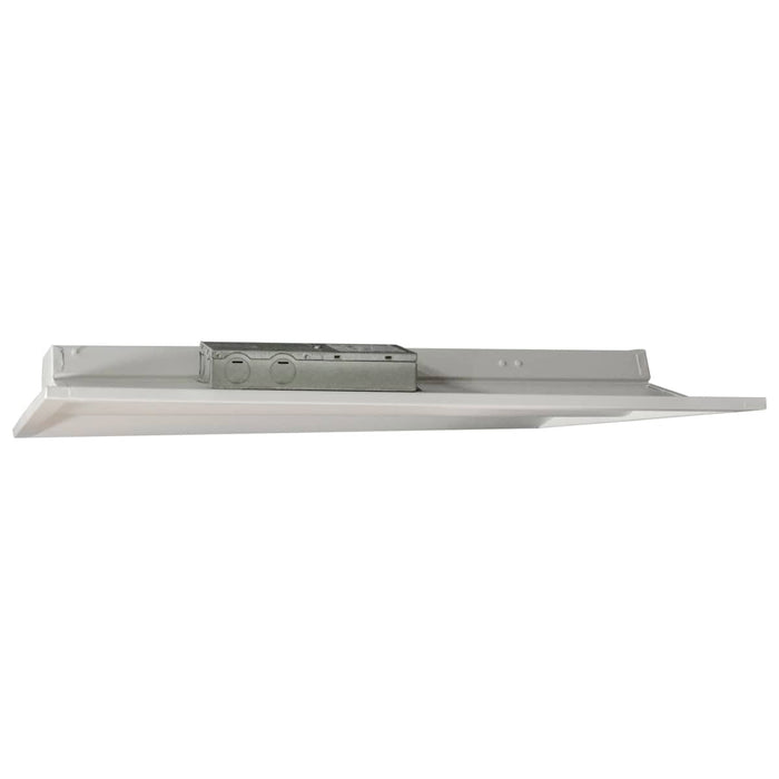 Single Basket Troffer Nuvo 65-692 2X2 Emergency Backup - Single Basket LED Troffer Fixture - Wattage Selectable - CCT Selectable - Lumens Selectable - White Finish Nuvo