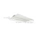 Single Basket Troffer Nuvo 65-693 2X4 Emergency Backup - Single Basket LED Troffer Fixture - Wattage Selectable - CCT Selectable - Lumens Selectable - White Finish Nuvo