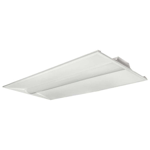 Single Basket Troffer Nuvo 65-693 2X4 Emergency Backup - Single Basket LED Troffer Fixture - Wattage Selectable - CCT Selectable - Lumens Selectable - White Finish Nuvo