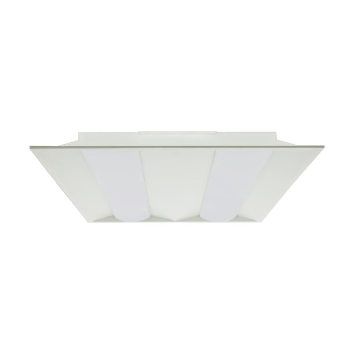 Double Basket Troffer Nuvo 65-694 2X2 Double Basket LED Troffer Fixture - Wattage Selectable - CCT Selectable - Lumens Selectable - 100-277V - White Finish Nuvo