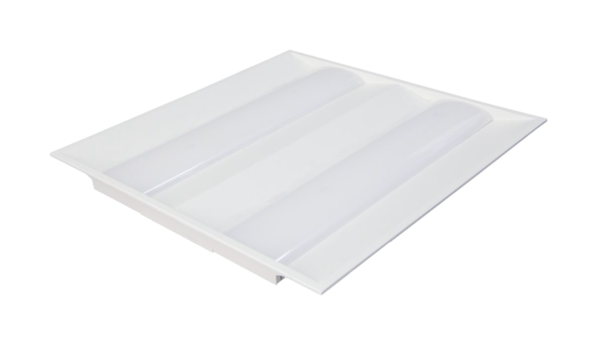 Double Basket Troffer Nuvo 65-694 2X2 Double Basket LED Troffer Fixture - Wattage Selectable - CCT Selectable - Lumens Selectable - 100-277V - White Finish Nuvo