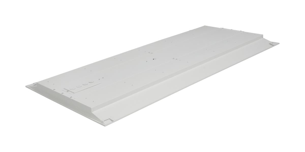 Double Basket Troffer Nuvo 65-695 2X4 Double Basket LED Troffer Fixture - Wattage Selectable - CCT Selectable - Lumens Selectable - 100-277V - White Finish Nuvo