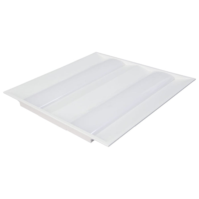 Double Basket Troffer Nuvo 65-696 2X2 Emergency Backup - Double Basket LED Troffer Fixture - Wattage Selectable - CCT Selectable - Lumens Selectable - White Finish Nuvo