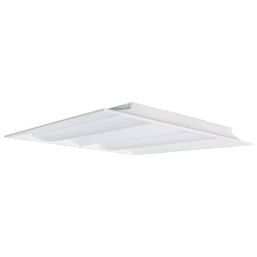 Double Basket Troffer Nuvo 65-696 2X2 Emergency Backup - Double Basket LED Troffer Fixture - Wattage Selectable - CCT Selectable - Lumens Selectable - White Finish Nuvo