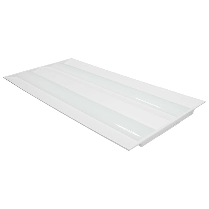 Double Basket Troffer Nuvo 65-697 2X4 Emergency Backup - Double Basket LED Troffer Fixture - Wattage Selectable - CCT Selectable - Lumens Selectable - White Finish Nuvo