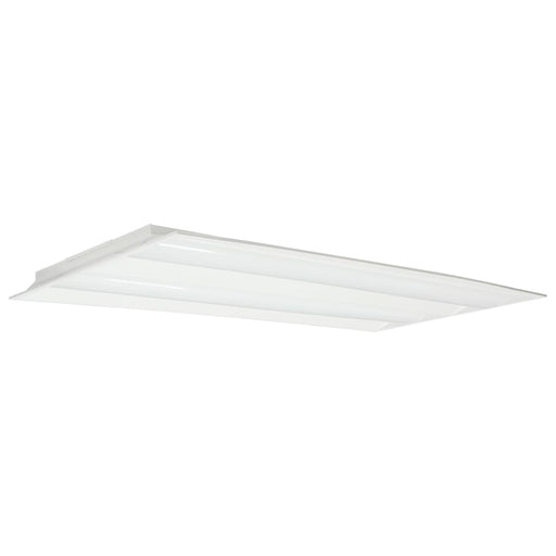 Double Basket Troffer Nuvo 65-697 2X4 Emergency Backup - Double Basket LED Troffer Fixture - Wattage Selectable - CCT Selectable - Lumens Selectable - White Finish Nuvo