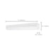 Strip Light Nuvo 65-700R1 2 Foot LED Linear Strip Light - Field Selectable - White Finish Nuvo