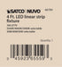 Strip Light Nuvo 65-701 4 ft. LED - Linear Strip Light - Wattage and CCT Selectable - White Finish Nuvo