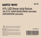 Strip Light Nuvo 65-701 4 ft. LED - Linear Strip Light - Wattage and CCT Selectable - White Finish Nuvo