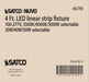 Strip Light Nuvo 65-701 4 ft. LED - Linear Strip Light - Wattage and CCT Selectable - White Finish Nuvo