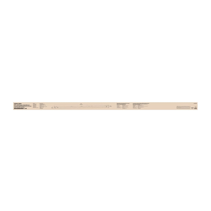 Strip Light Nuvo 65-703R1 8 Foot LED Linear Strip Light - Field Selectable - White Finish Nuvo