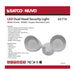 Security Lighting Nuvo 65-710 LED Security Light - Dual Head - White Finish - 3000K Nuvo