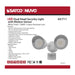 Security Lighting Nuvo 65-711 LED Security Light - Dual Head - Motion Sensor Included - White Finish - 3000K Nuvo