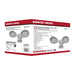 Security Lighting Nuvo 65-711 LED Security Light - Dual Head - Motion Sensor Included - White Finish - 3000K Nuvo