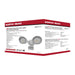 Security Lighting Nuvo 65-711 LED Security Light - Dual Head - Motion Sensor Included - White Finish - 3000K Nuvo