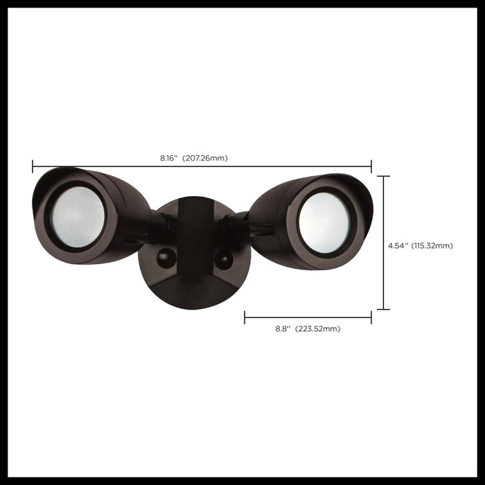 Security Lighting Nuvo 65-712 LED Security Light - Dual Head - Bronze Finish - 3000K Nuvo