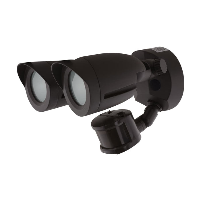 Security Lighting Nuvo 65-713 LED Security Light - Dual Head - Motion Sensor Included - Bronze Finish - 3000K Nuvo