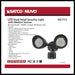 Security Lighting Nuvo 65-713 LED Security Light - Dual Head - Motion Sensor Included - Bronze Finish - 3000K Nuvo