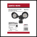 Security Lighting Nuvo 65-713 LED Security Light - Dual Head - Motion Sensor Included - Bronze Finish - 3000K Nuvo