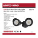 Security Lighting Nuvo 65-714 LED Security Light - Dual Head - Black Finish - 3000K Nuvo