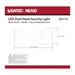 Security Lighting Nuvo 65-714 LED Security Light - Dual Head - Black Finish - 3000K Nuvo