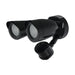Security Lighting Nuvo 65-715 LED Security Light - Dual Head - Motion Sensor Included - Black Finish - 3000K Nuvo
