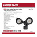 Security Lighting Nuvo 65-715 LED Security Light - Dual Head - Motion Sensor Included - Black Finish - 3000K Nuvo