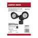 Security Lighting Nuvo 65-715 LED Security Light - Dual Head - Motion Sensor Included - Black Finish - 3000K Nuvo