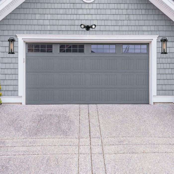 Security Lighting Nuvo 65-720 LED Security Light - Dual Head - Black Finish - 4000K Nuvo