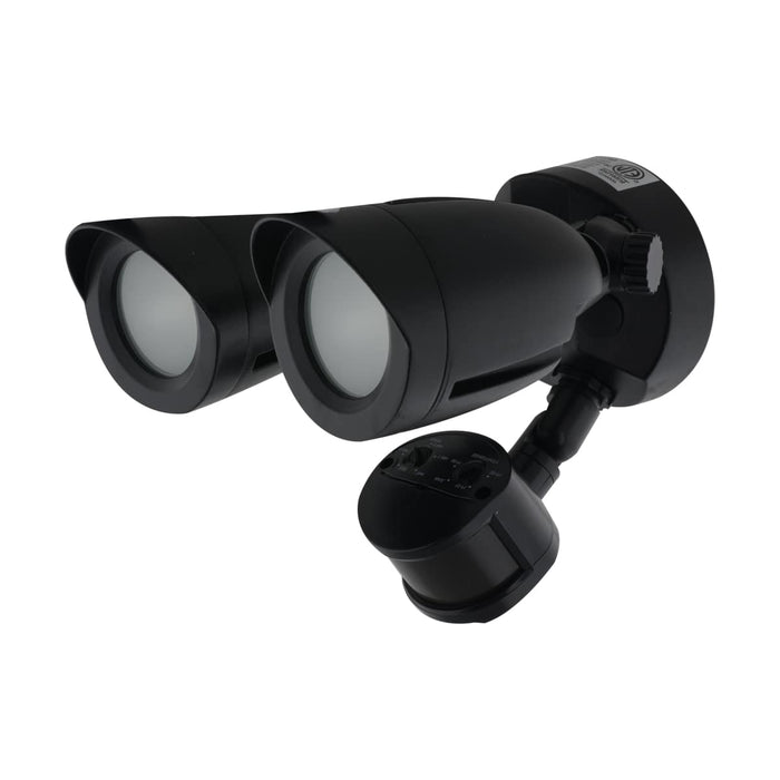 Security Lighting Nuvo 65-721 LED Security Light - Dual Head - Motion Sensor Included - Black Finish - 4000K Nuvo