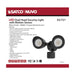 Security Lighting Nuvo 65-721 LED Security Light - Dual Head - Motion Sensor Included - Black Finish - 4000K Nuvo
