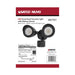 Security Lighting Nuvo 65-721 LED Security Light - Dual Head - Motion Sensor Included - Black Finish - 4000K Nuvo