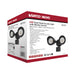 Security Lighting Nuvo 65-721 LED Security Light - Dual Head - Motion Sensor Included - Black Finish - 4000K Nuvo