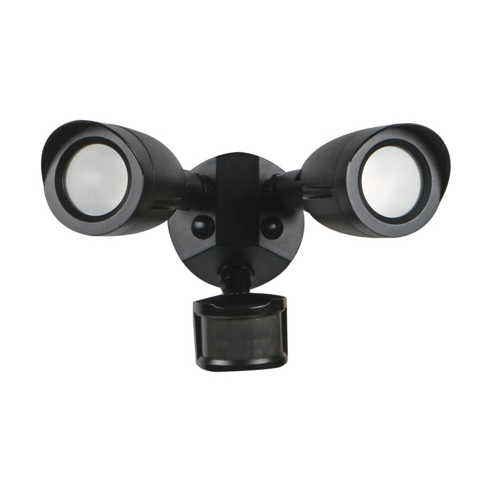 Security Lighting Nuvo 65-721 LED Security Light - Dual Head - Motion Sensor Included - Black Finish - 4000K Nuvo