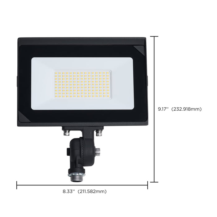 Flood Light Satco 65-731 80 Watt LED DOB Tempered Glass Flood Light - 4000K CCT - Bronze Finish Satco