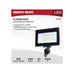 Flood Light Satco 65-732 80 Watt LED DOB Tempered Glass Flood Light - 5000K CCT - Bronze Finish Satco