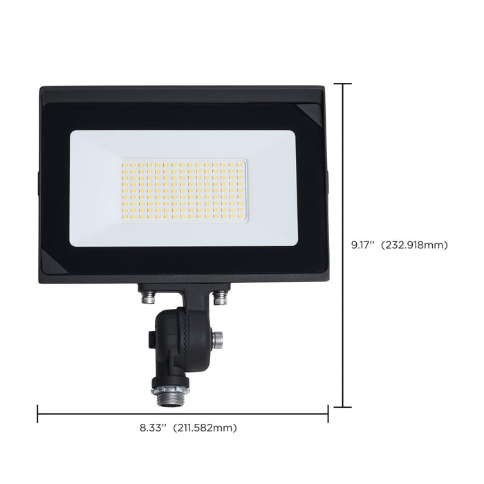 Flood Light Satco 65-732 80 Watt LED DOB Tempered Glass Flood Light - 5000K CCT - Bronze Finish Satco