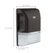 Wall Pack Nuvo 65-747 LED Small Wall Pack - 20W - CCT Selectable 3K/4K/5K - Black Finish - 100-277V Nuvo