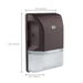 Wall Pack Nuvo 65-748 LED Small Wall Pack - 20W - CCT Selectable 3K/4K/5K - Bronze Finish - 100-277V Nuvo